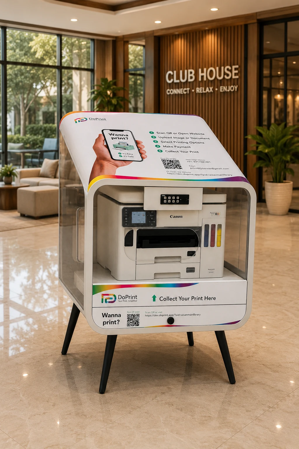 Residential Kiosk 3 in a clubhouse